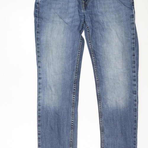 Levi's Men's Blue Straight Fit Denim Jeans W32 L32