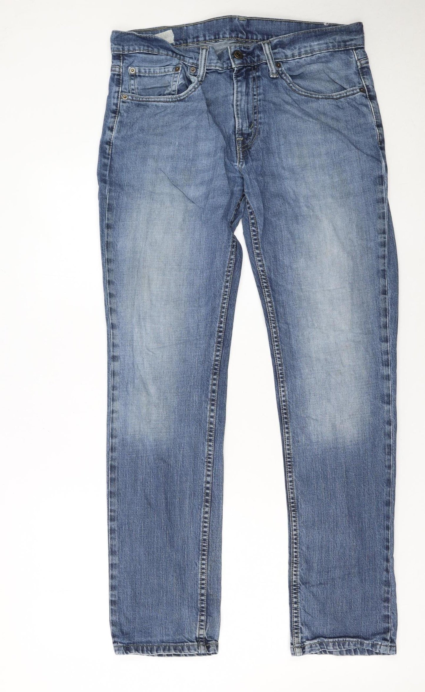 Levi's Men's Blue Straight Fit Denim Jeans W32 L32