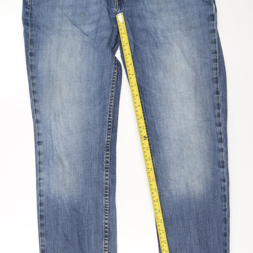 Levi's Men's Blue Straight Fit Denim Jeans W32 L32