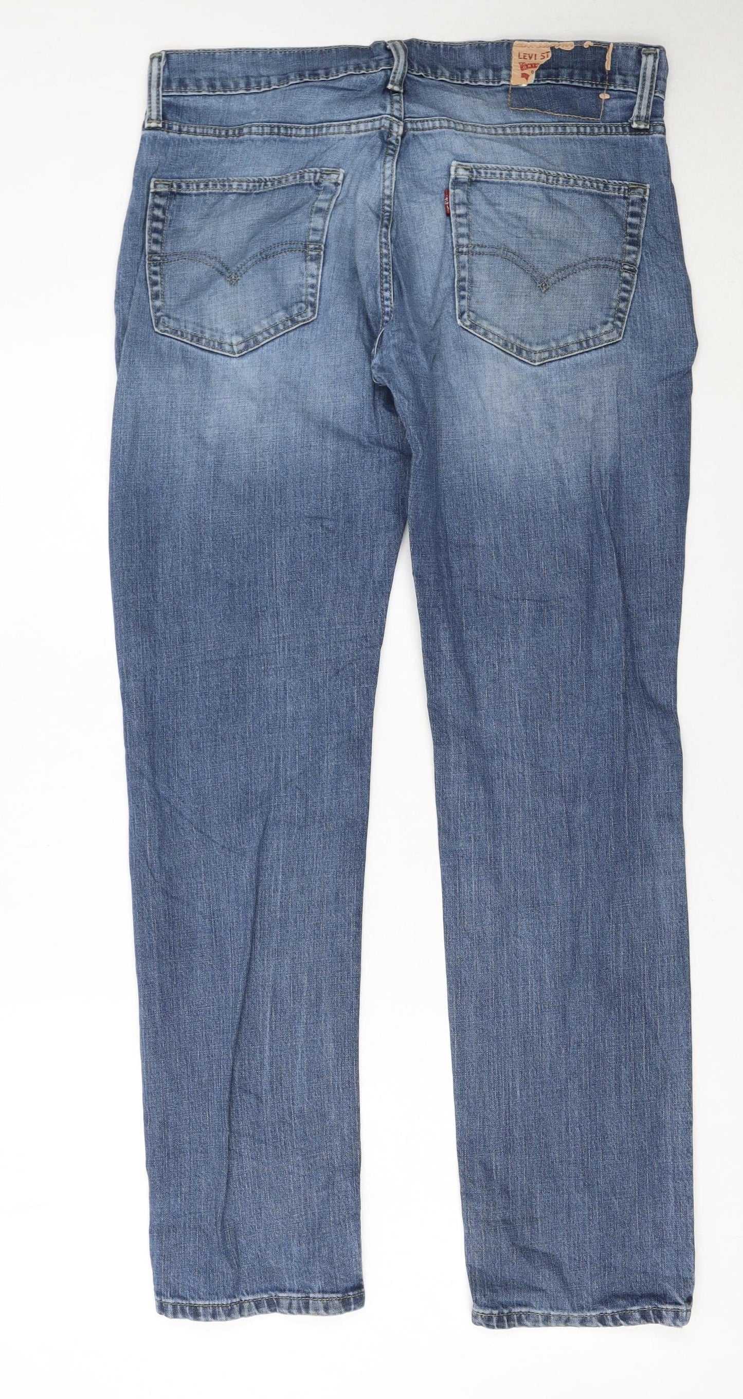 Levi's Men's Blue Straight Fit Denim Jeans W32 L32