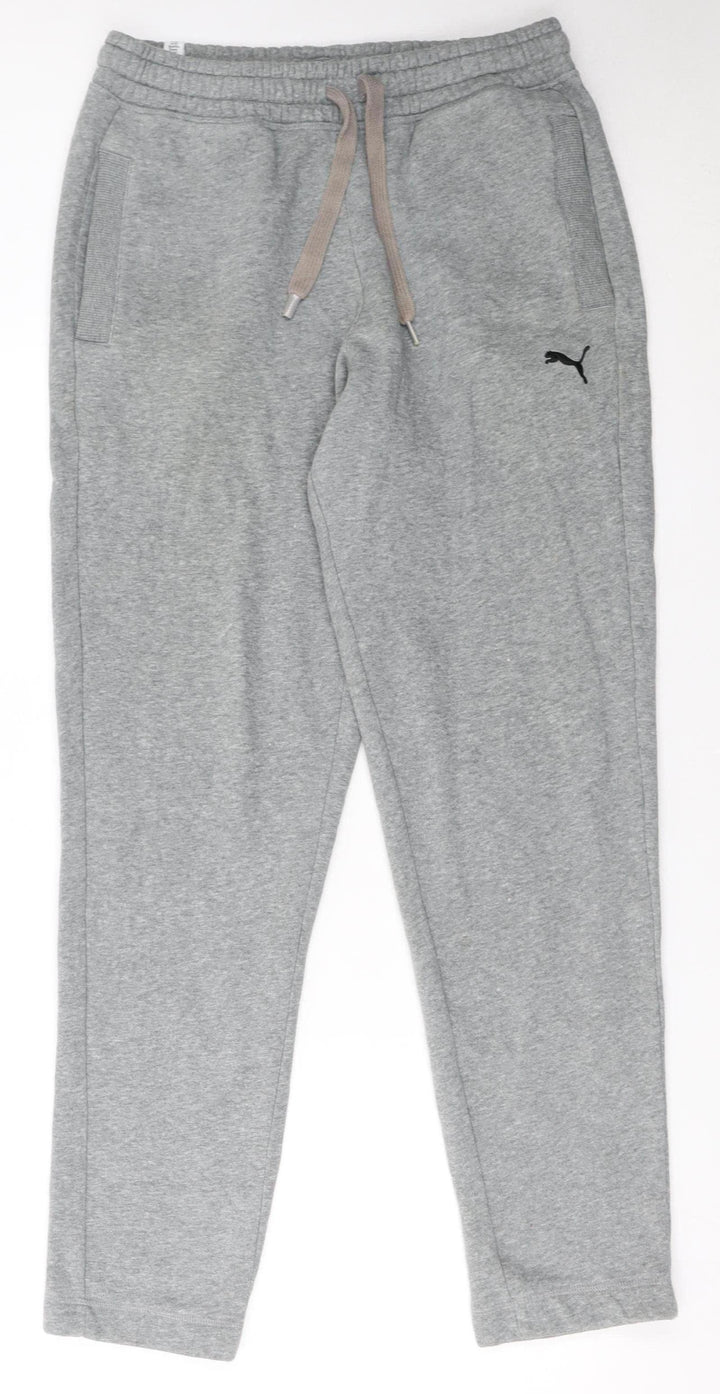 Puma Mens Grey Jogger Sweatpants M Regular Fit Casual Tapered