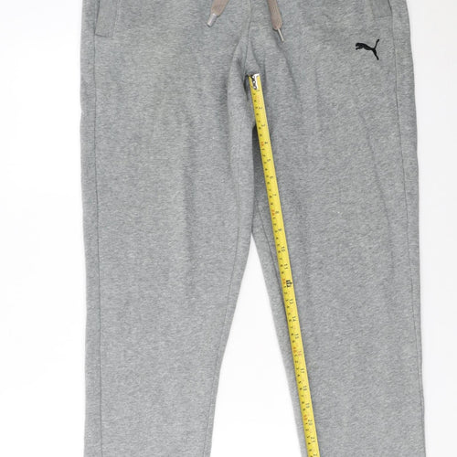 Puma Mens Grey Jogger Sweatpants M Regular Fit Casual Tapered