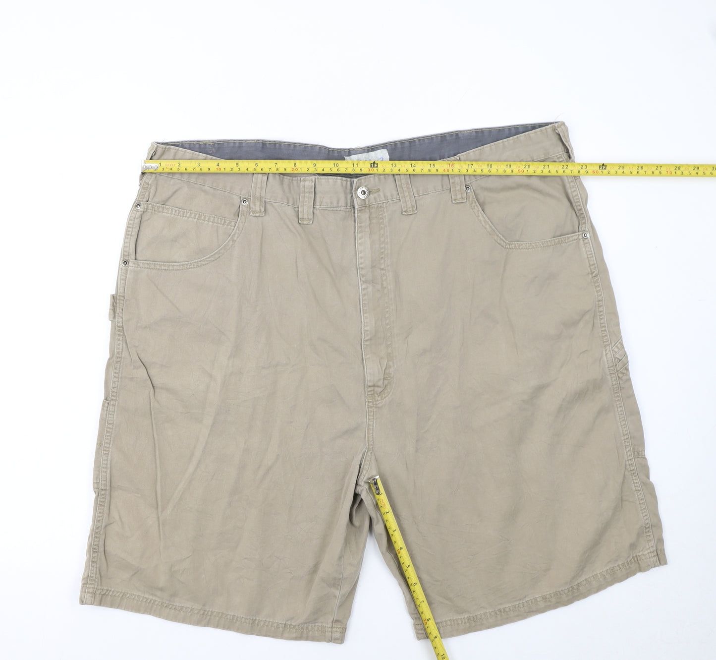WRG Jeans Co. Men's Beige Cargo Shorts Size 46 Cotton Workwear