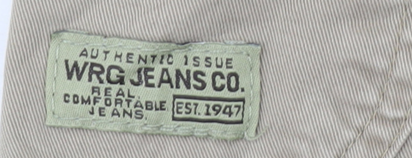 WRG Jeans Co. Men's Beige Cargo Shorts Size 46 Cotton Workwear