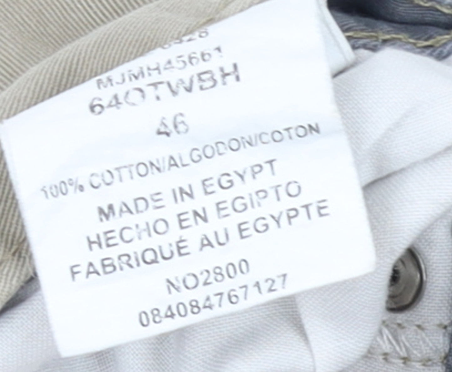 WRG Jeans Co. Men's Beige Cargo Shorts Size 46 Cotton Workwear