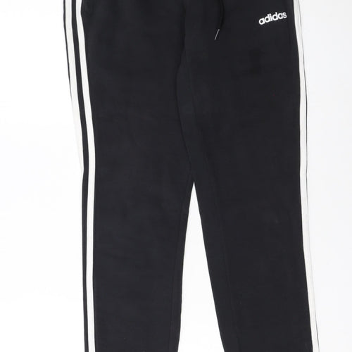Adidas Women's Black Jogger Trousers Size S Elastic Waist