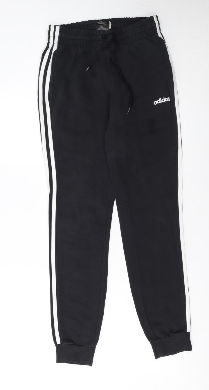 Adidas Women's Black Jogger Trousers Size S Elastic Waist