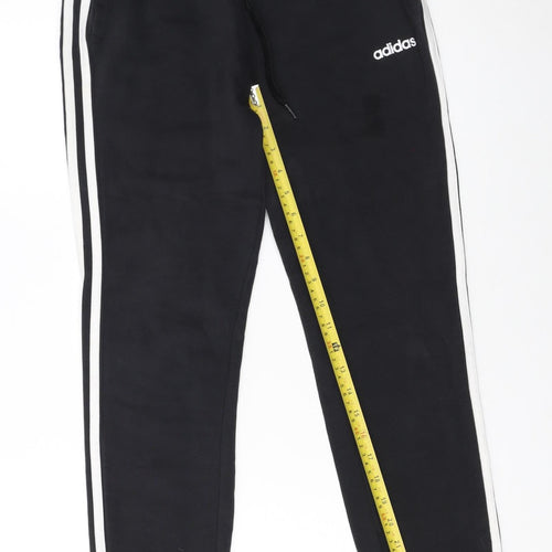 Adidas Women's Black Jogger Trousers Size S Elastic Waist