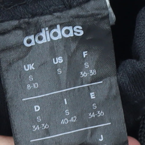 Adidas Women's Black Jogger Trousers Size S Elastic Waist