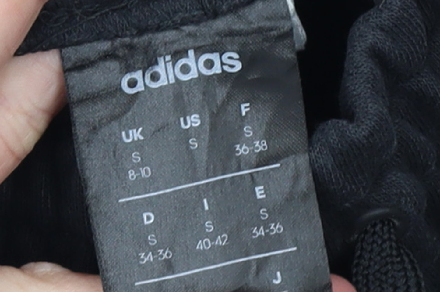 Adidas Women's Black Jogger Trousers Size S Elastic Waist