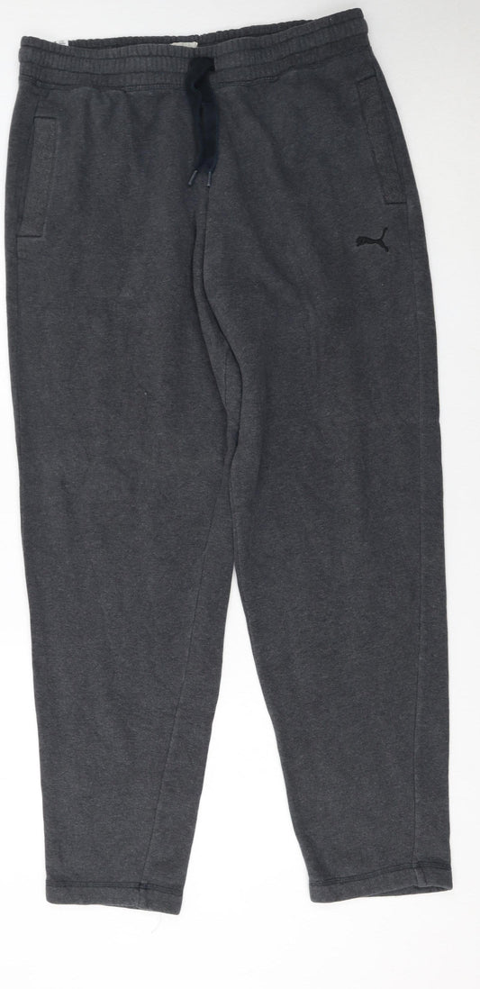 Puma Men's Grey XL Sweatpants Joggers Regular Fit