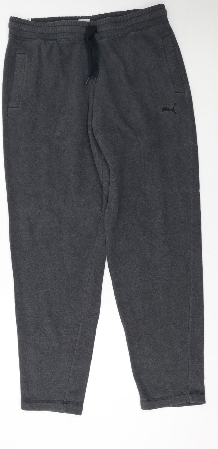 Puma Men's Grey XL Sweatpants Joggers Regular Fit