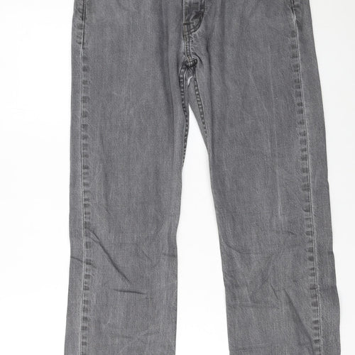 Levi’s 513 Men’s Grey Denim Jeans Size W32 L32 Straight Fit