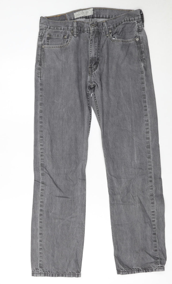 Levi’s 513 Men’s Grey Denim Jeans Size W32 L32 Straight Fit