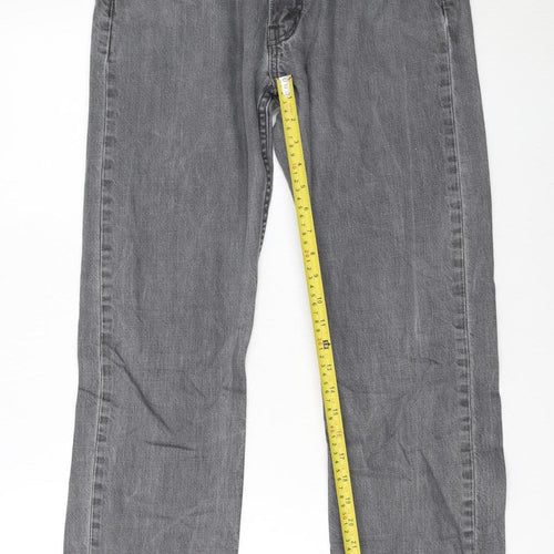 Levi’s 513 Men’s Grey Denim Jeans Size W32 L32 Straight Fit