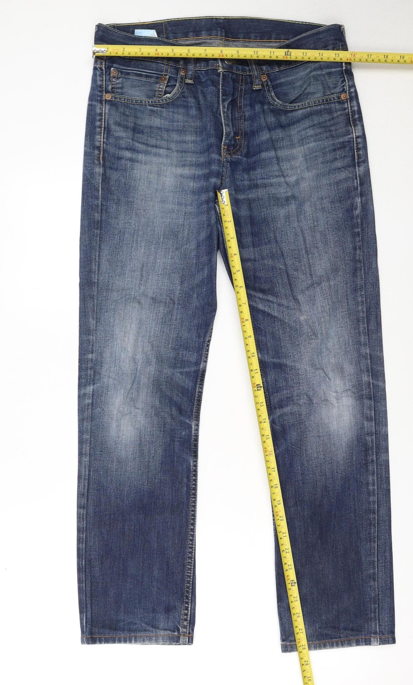 Levi's 511 Men's Blue Slim Fit Straight Jeans W31 L34 Denim