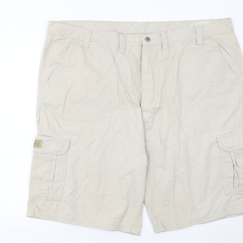 Wrangler Originals Men's Beige Cargo Shorts Size 46 Cotton Casual