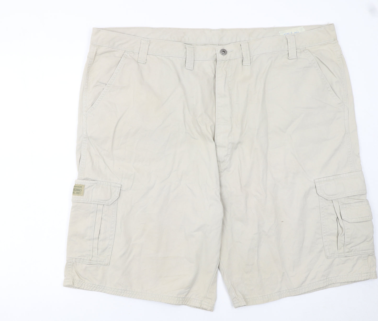Wrangler Originals Men's Beige Cargo Shorts Size 46 Cotton Casual