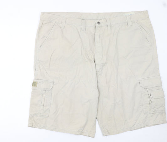 Wrangler Originals Men's Beige Cargo Shorts Size 46 Cotton Casual