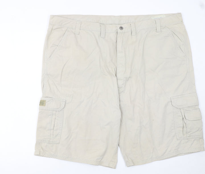 Wrangler Originals Men's Beige Cargo Shorts Size 46 Cotton Casual
