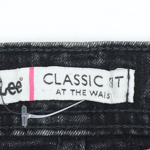 Lee Women's Petite Black Classic Fit Straight Leg Jeans Size 12