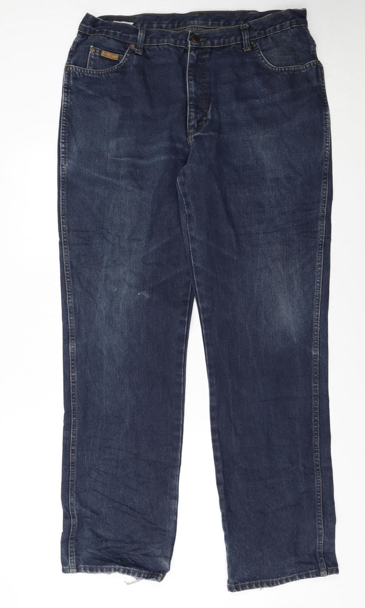 Wrangler Men's Blue Texas Straight Leg Denim Jeans W38 L34