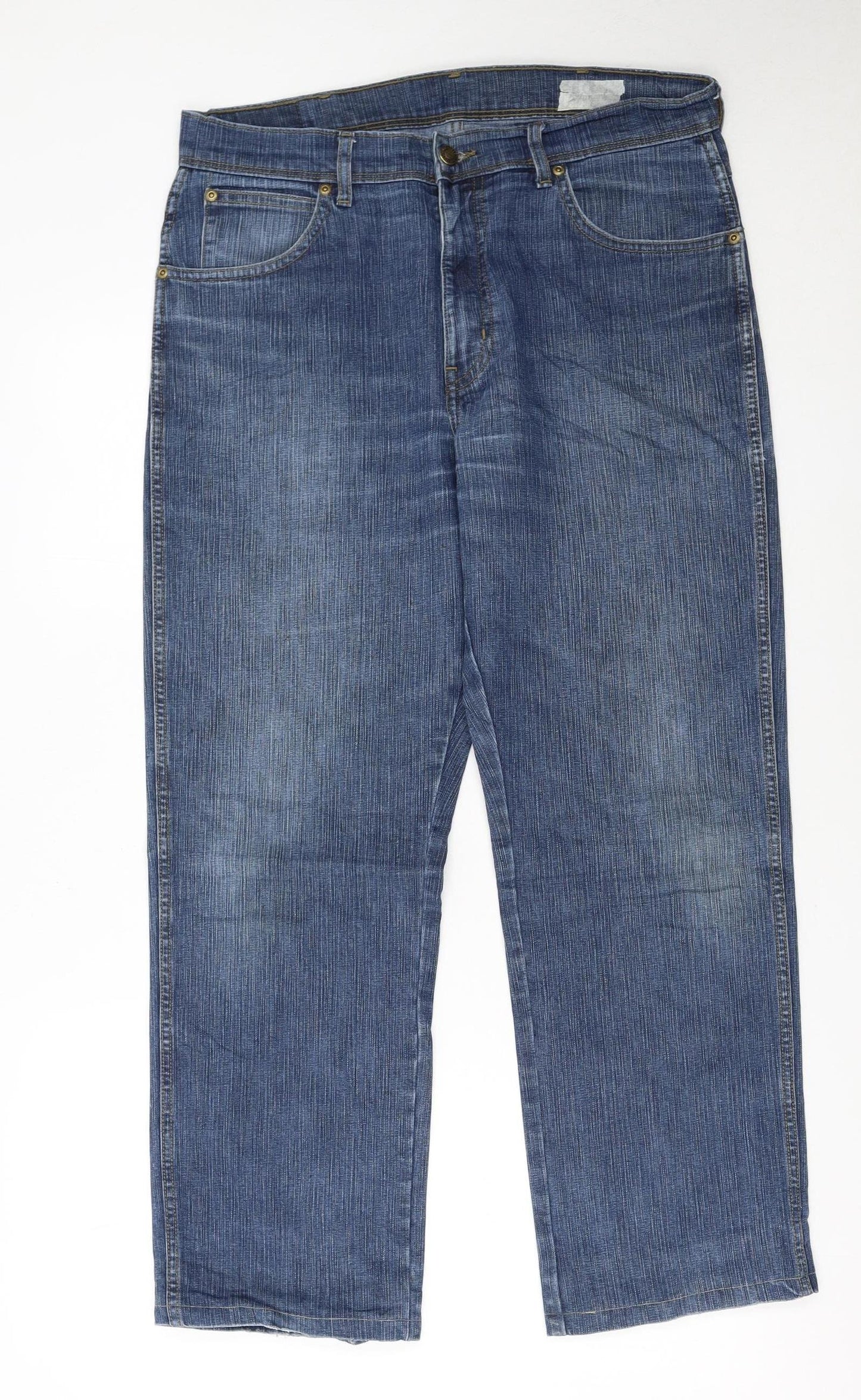 Wrangler Men's Blue Regular Fit Straight Jeans W34 L30