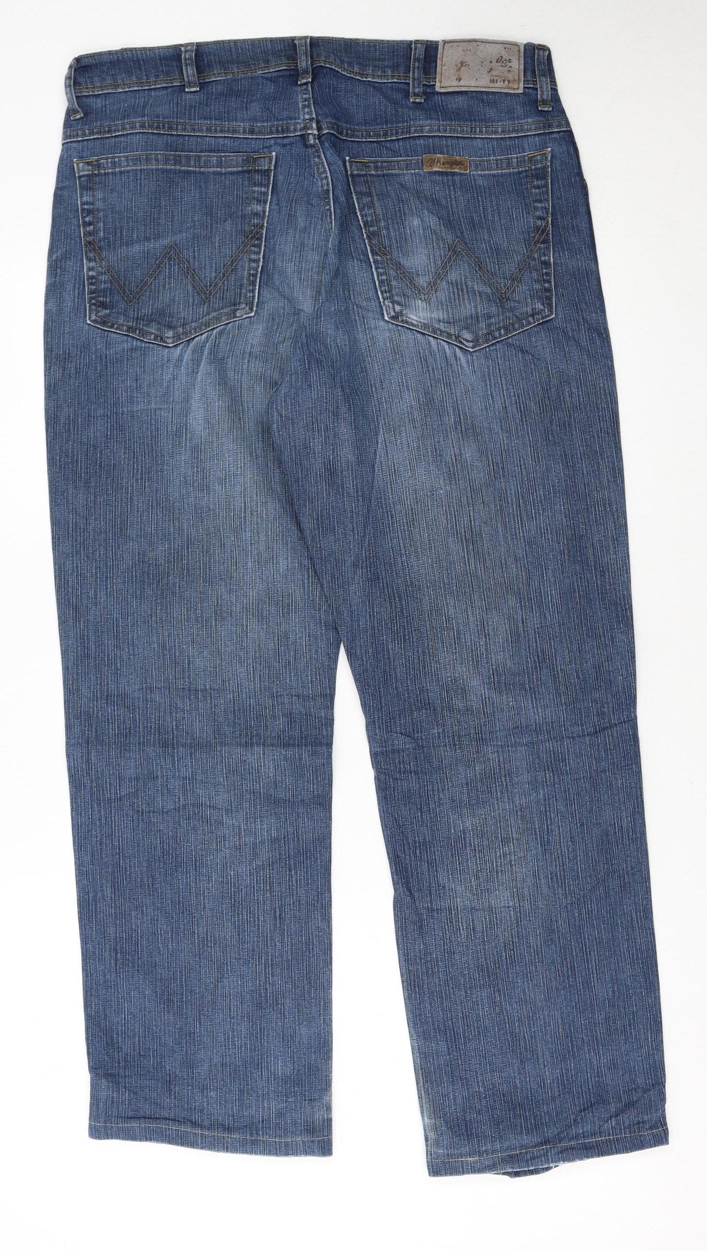Wrangler Men's Blue Regular Fit Straight Jeans W34 L30