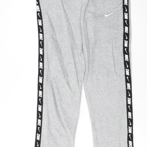 Nike Men's Grey Jogger Sweatpants Size S Logo Tapered Fit