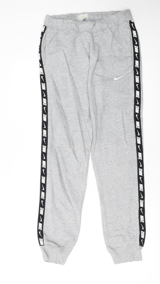 Nike Men's Grey Jogger Sweatpants Size S Logo Tapered Fit
