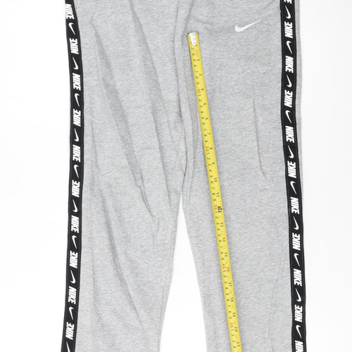Nike Men's Grey Jogger Sweatpants Size S Logo Tapered Fit
