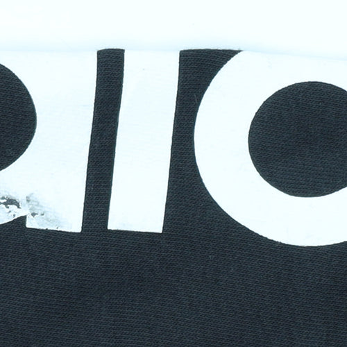 Adidas Womens Black Jogger Trousers Size L Elastic Waist Logo Sports