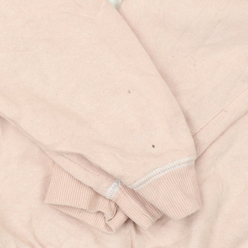 Disney Women Pink Stitch Chillin' Sweatshirt L Relaxed Fit Pullover