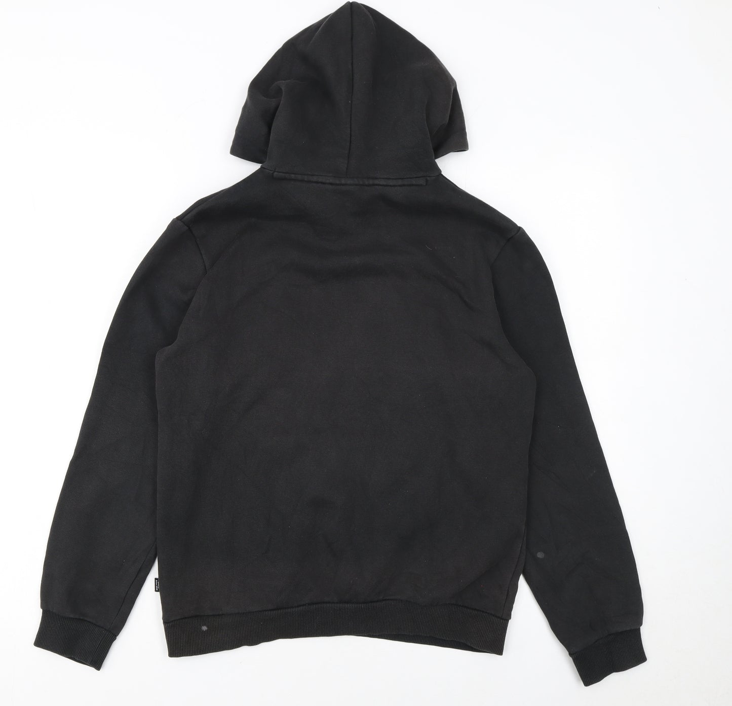 Puma Boys Black Hoodie Size 13-14 Years Pullover Cotton Blend Fleece
