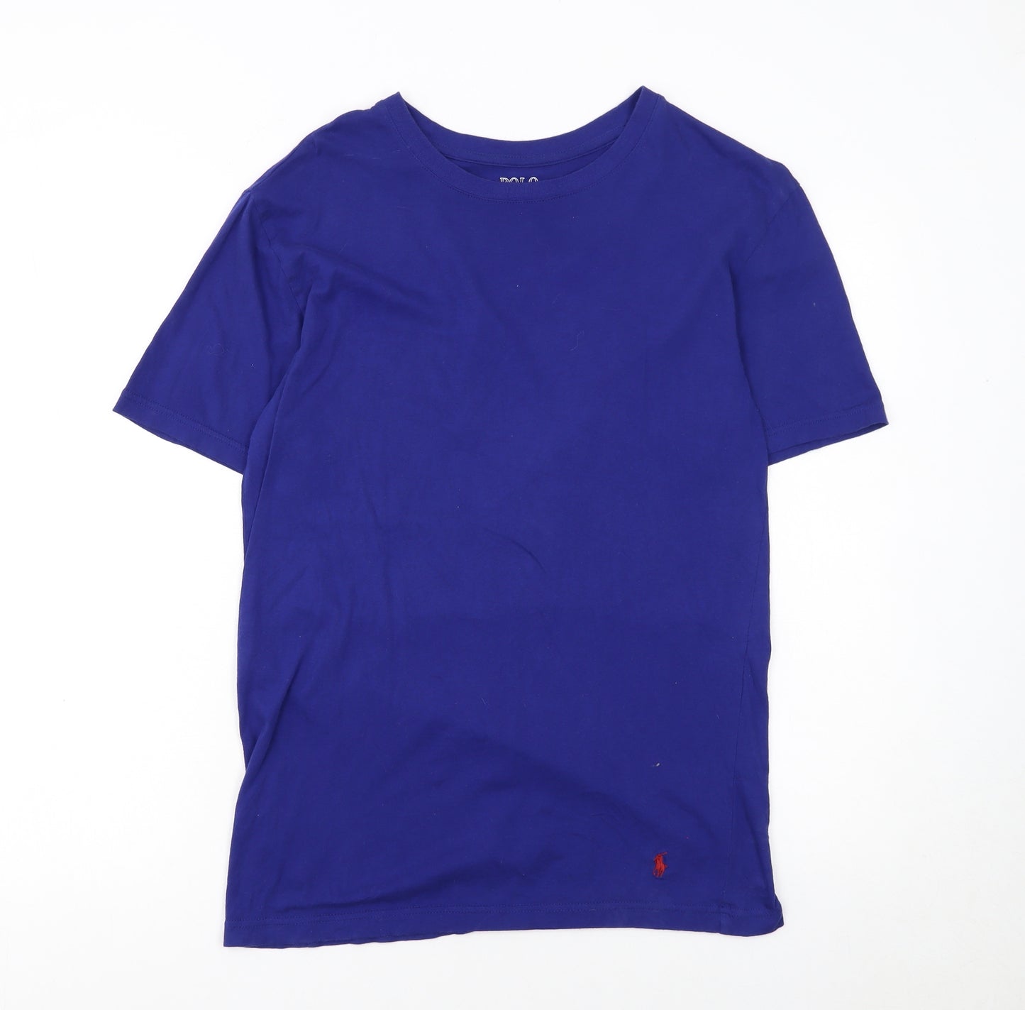 Ralph Lauren Men's Blue Cotton Crew Neck T-Shirt Size S