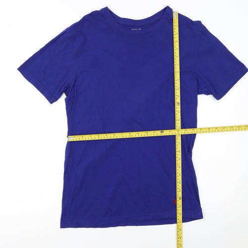 Ralph Lauren Men's Blue Cotton Crew Neck T-Shirt Size S