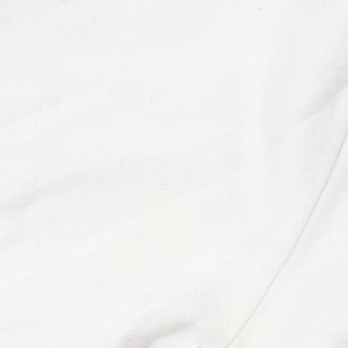 Calvin Klein Men’s White Logo Sweatshirt Size M Crew Neck Pullover