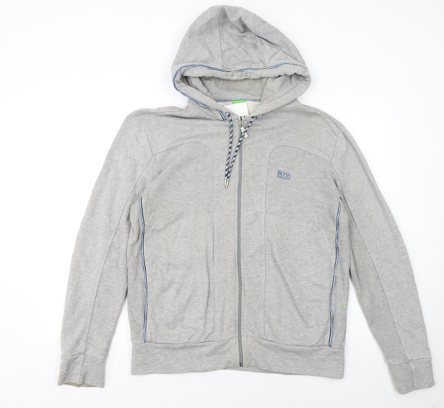Hugo Boss Men's Grey Full Zip Hoodie Size M