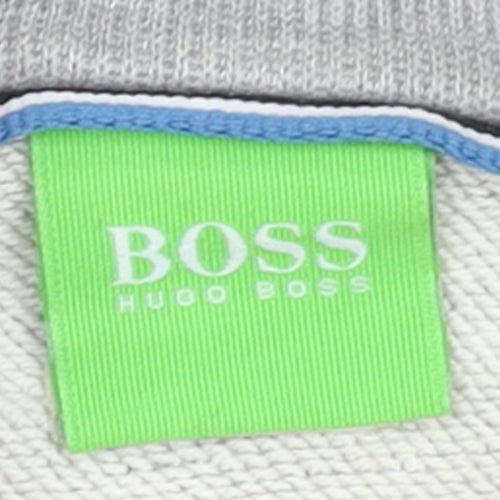 Hugo Boss Men's Grey Full Zip Hoodie Size M
