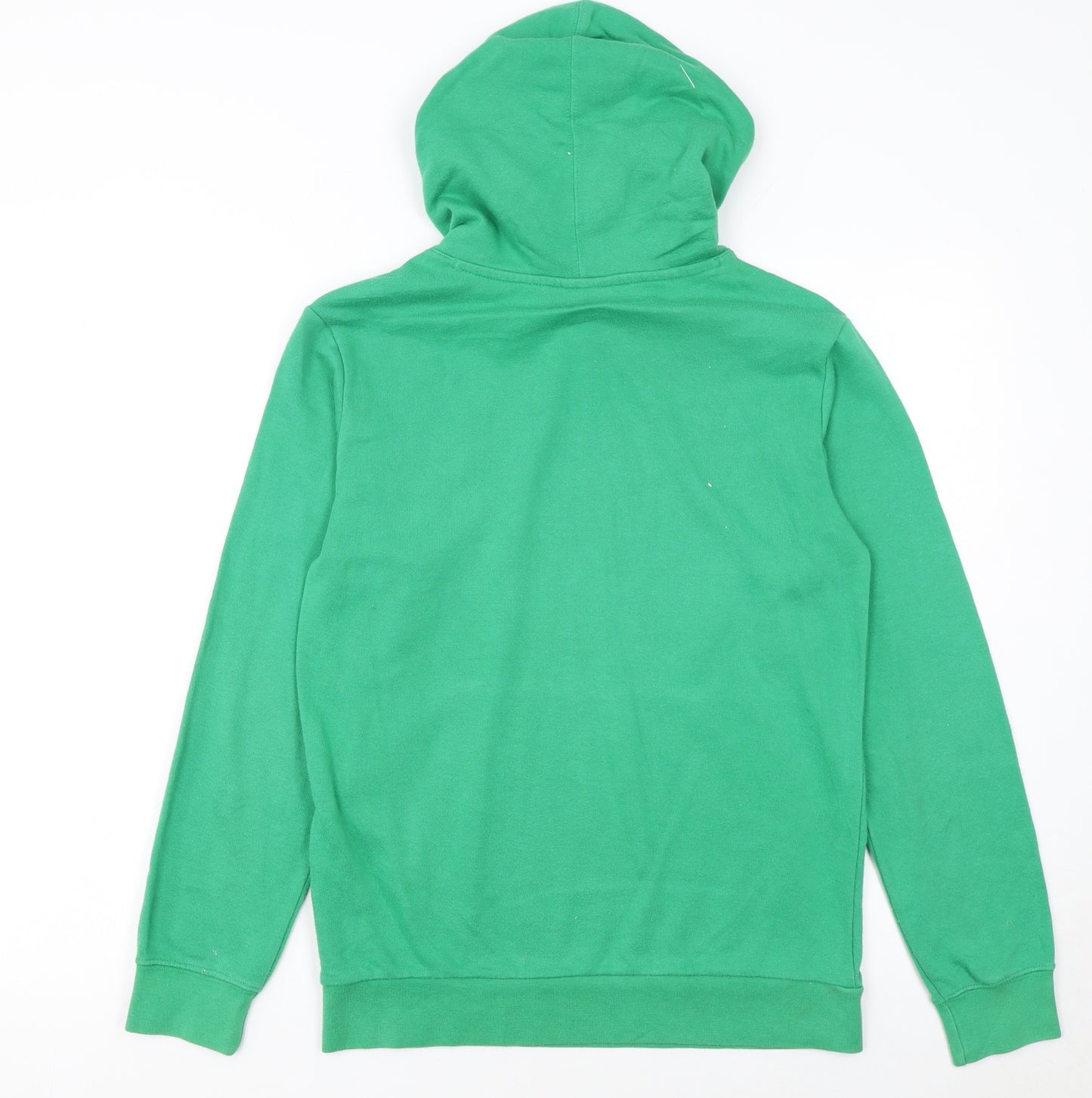 Champion Boys Green Pullover Hoodie 13-14 Years Logo Graphic Cotton Blend