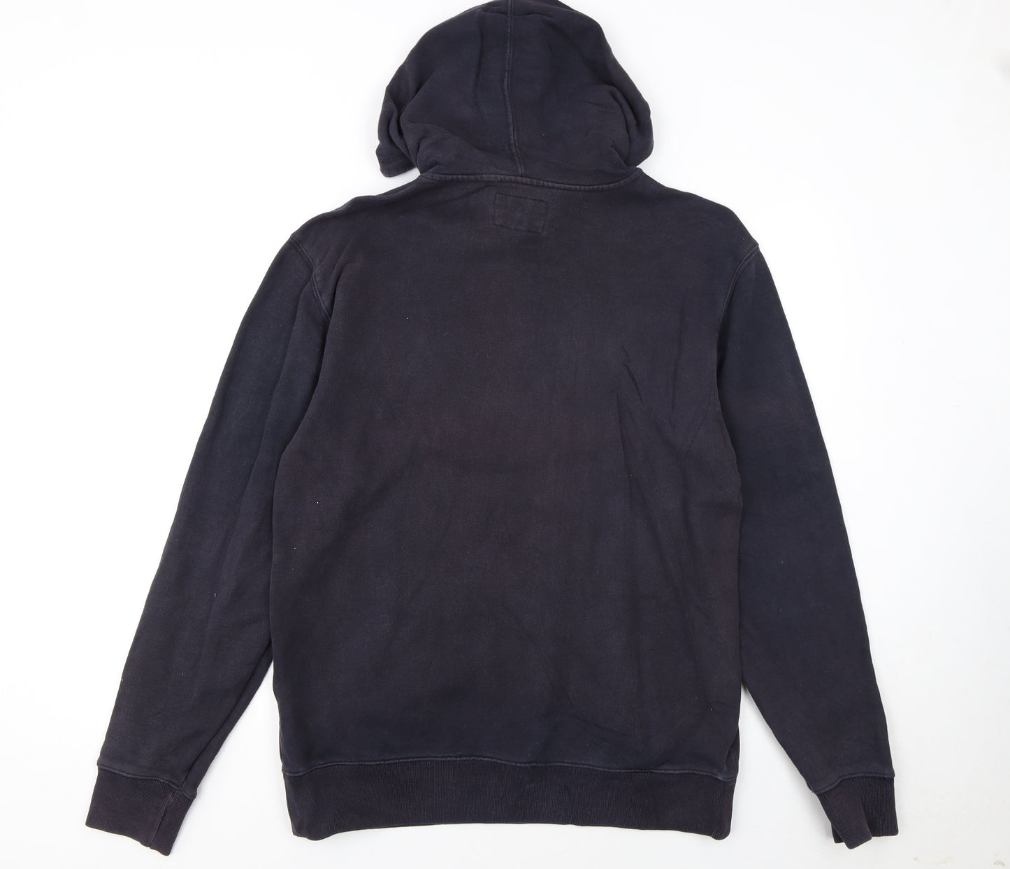 GAP Men's Blue Logo Pullover Hoodie Size L Cotton Fleece
