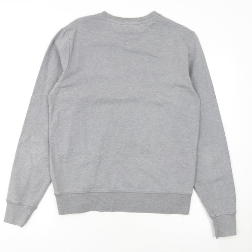 Tommy Hilfiger Men's Grey Logo Crew Neck Sweatshirt S