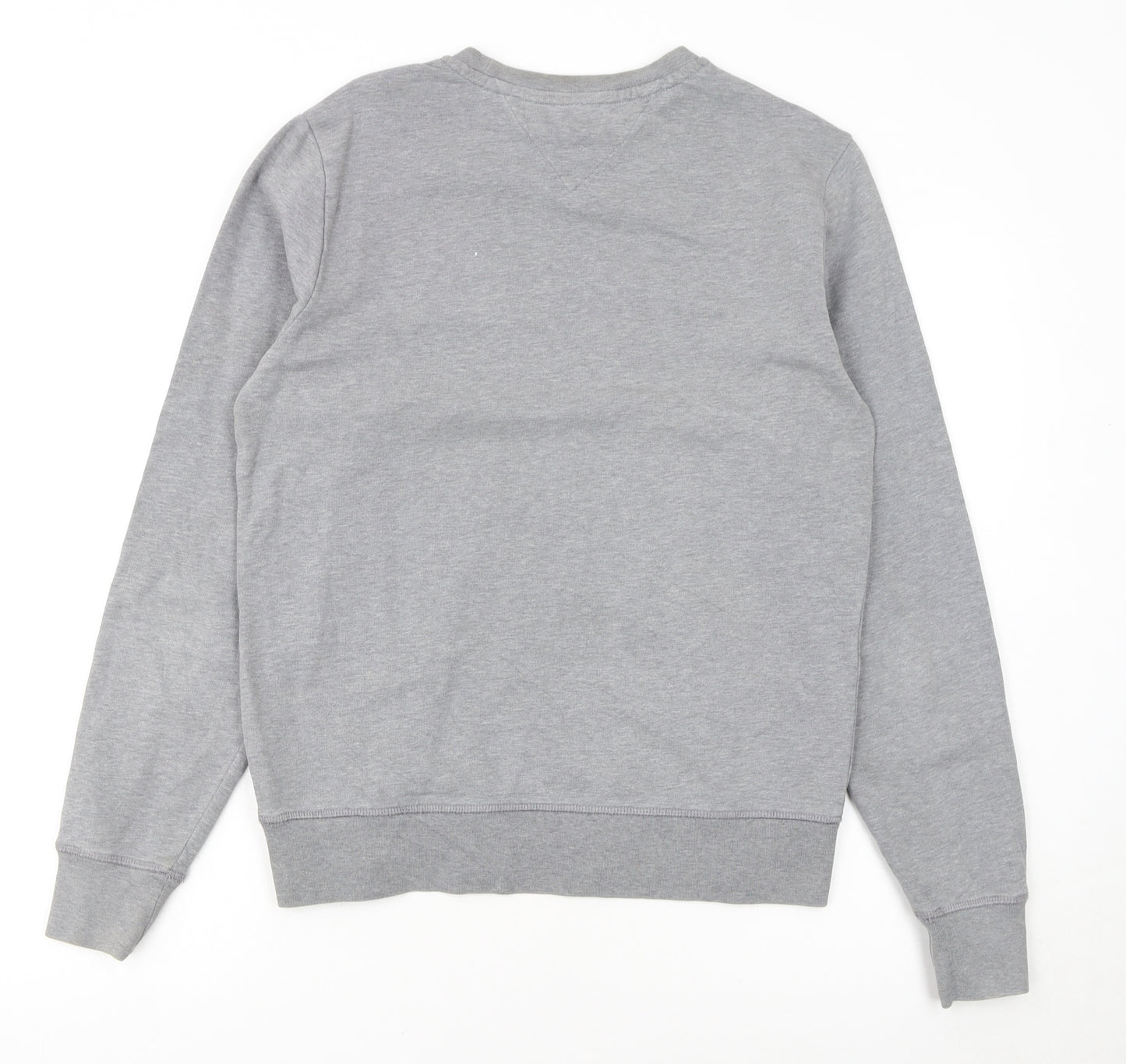 Tommy Hilfiger Men's Grey Logo Crew Neck Sweatshirt S
