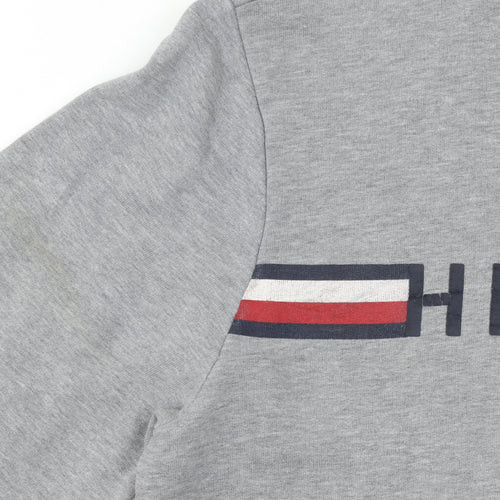 Tommy Hilfiger Men's Grey Logo Crew Neck Sweatshirt S
