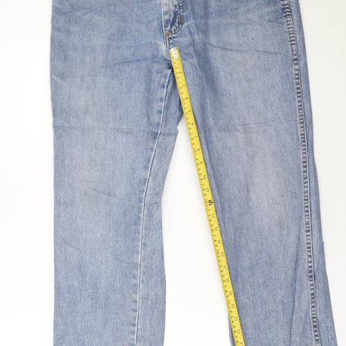Wrangler Mens Blue Denim Texas Regular Straight Jeans W34 L32