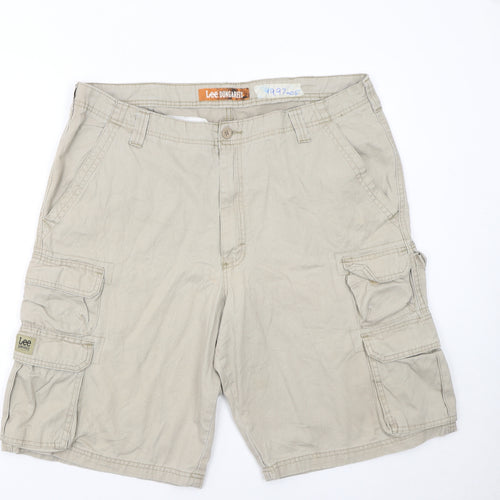 Lee Dungarees Men's Beige Cargo Shorts Size 36 Regular Fit