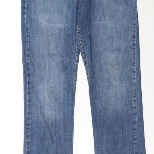 Carhartt Men's Blue Relaxed Fit Straight Denim Jeans 34x32