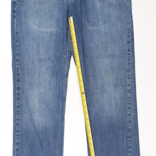 Carhartt Men's Blue Relaxed Fit Straight Denim Jeans 34x32