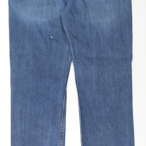 Carhartt Men's Blue Relaxed Fit Straight Denim Jeans 34x32