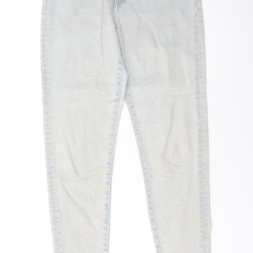 Levi's Made & Crafted Women's Light Blue Skinny Fringe Jeans Size 12